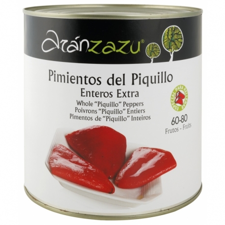 Pimiento Piquillo Entero 60-80 Extra Lata 3 kg