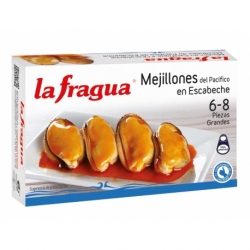 Mejillones 6-8 en Escabeche Lata RR-125