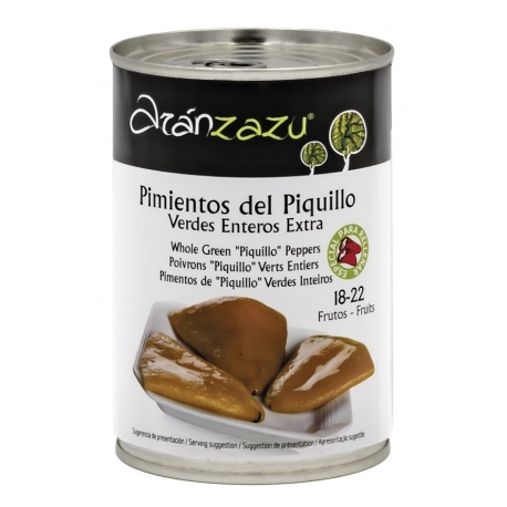 Pimiento Piquillo Entero Verde 18-22 Extra L. 1/2 kg