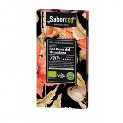 Chocolate Negro 70% Cacao con Sal Rosa BIO 80 g