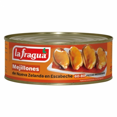 Mejillones 60-80 en Escabeche Lata RO-900