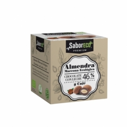 Almendra con Chocolate Leche 46% y Café BIO 80 g