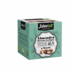 Almendra con Chocolate Leche 46% y Masala BIO 80 g