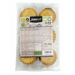 Galletas Rellenas de Chocolate y Avellanas BIO 250 g