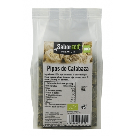 Pipas de Calabaza BIO Bolsa 250 g