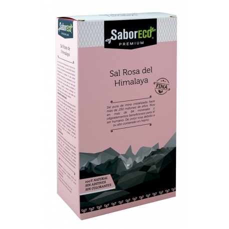 Sal Gema Rosa Fina del Himalaya Caja 1 kg