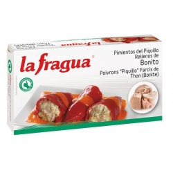 Pimientos Rellenos de Merluza y Gambas Lata 1/4 kg