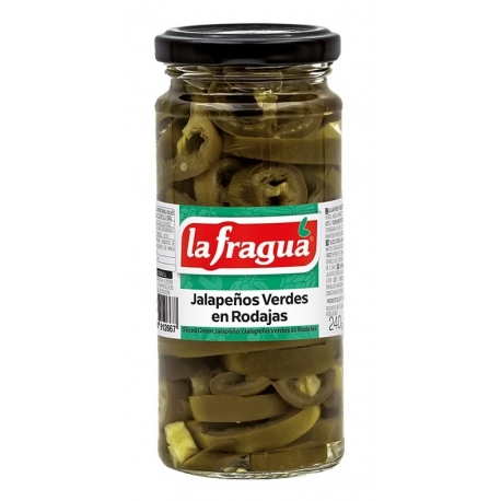 Jalapeños Verdes en Rodajas Tarro-240