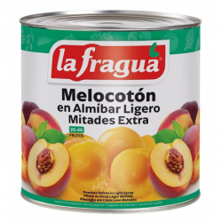 Melocotón Almíbar Ligero Mitades 25-40 Extra 3 kg
