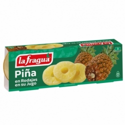 Piña en su Jugo Rodajas 4 Lata 1/4 kg *Pack-3*