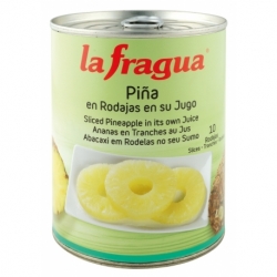 Piña en su Jugo Rodajas 10 Lata 3/4 kg