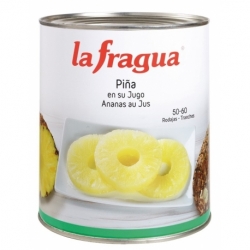 Piña en su Jugo Rodajas 50-60 Lata 3 kg (A10)