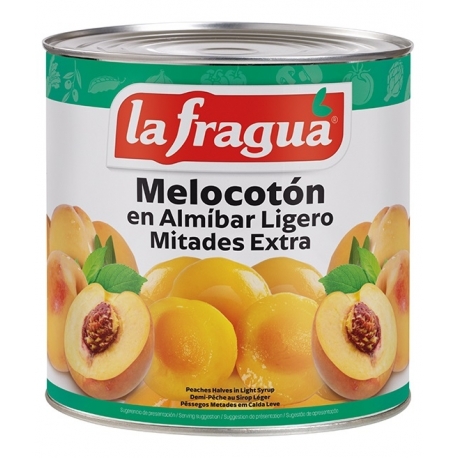 Melocotón Almíbar Ligero Mitades 25-40 Extra 3 kg