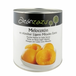 Melocotón Almíbar Ligero Mitades 40-50 Extra 3 kg