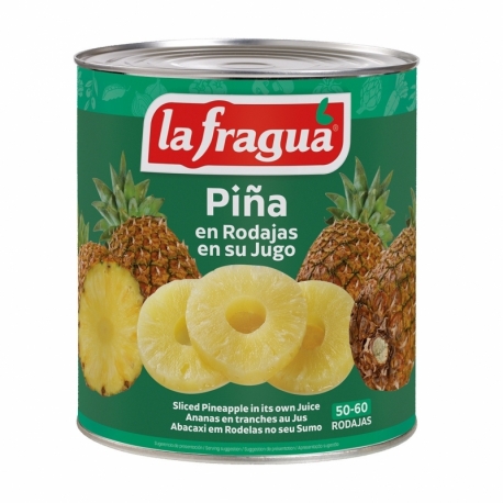 Piña en su Jugo Rodajas 50-65 Lata 3 kg (A10)
