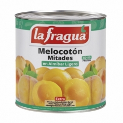 Melocotón Almíbar Ligero Mitades 40-50 Extra 3 kg