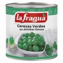 Cerezas Verdes en Almíbar Denso I Lata 3 kg
