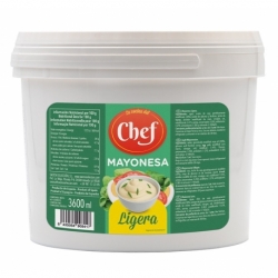 Mayonesa Ligera (30% Aceite) Cubo 4 kg