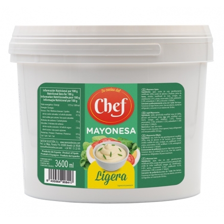 Mayonesa Ligera (30% Aceite) Cubo 4 kg