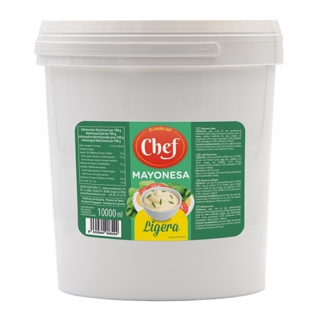Mayonesa Ligera (30% Aceite) Cubo 10 kg
