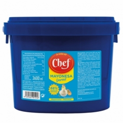Mayonesa Gourmet (68% Aceite Girasol) Cubo 4 kg