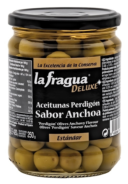 Aceitunas Rellenas de Anchoa 280/300 I Lata 1/3 kg 