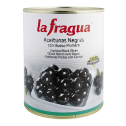 Aceitunas Negras Enteras 240/260 I Lata 3 kg (A10)