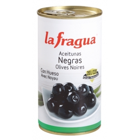 Aceitunas Negras Enteras 340/360 I Lata 3 kg (A10)